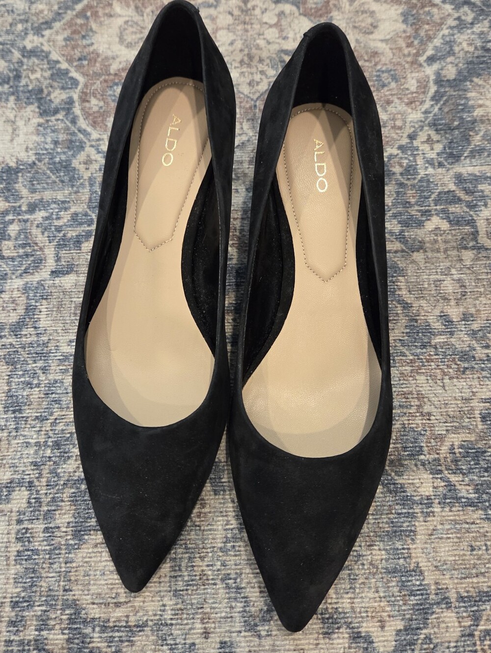 Aldo Simple Black Suede Pumps (8.5)